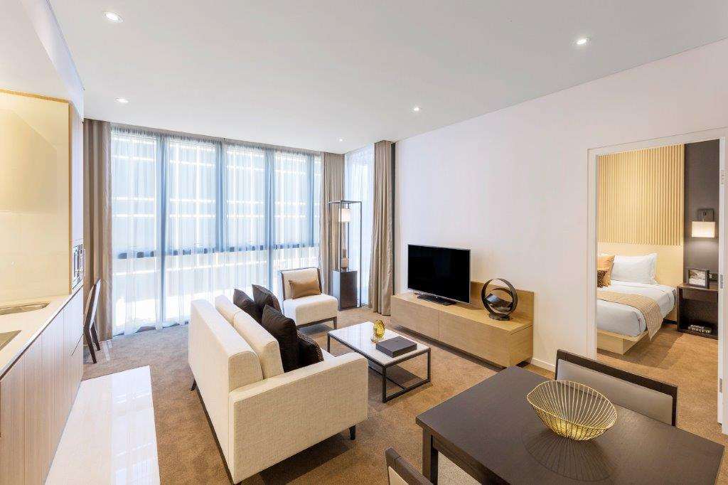 Skye Suites Sydney Room photo A living room at the hotel